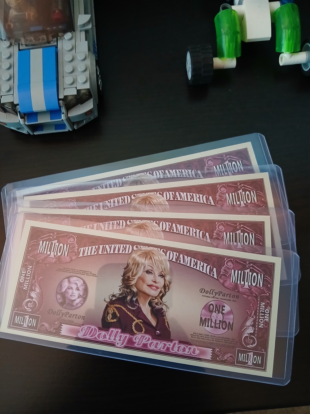 Dolly Parton One Million Novelty Bills - Pink Collector Party Money